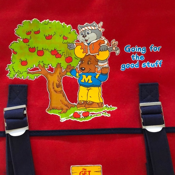 -NWT VINTAGE THE GET ALONG GANG BOOK BAG KNAPSACK BACKPACK - Picture 3 of 16